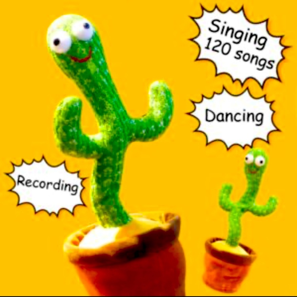 Dancing Cactus Toy - Green